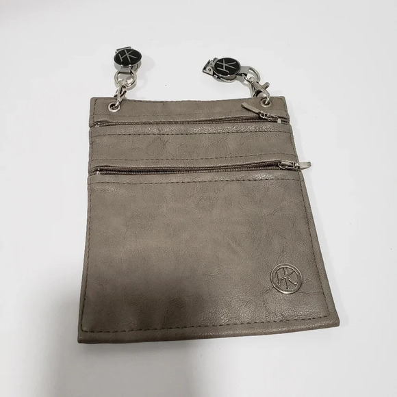 HipKlips  Womans Gray/Taupe Hands Free Wallet/Phone/Purse. - Picture 1 of 6